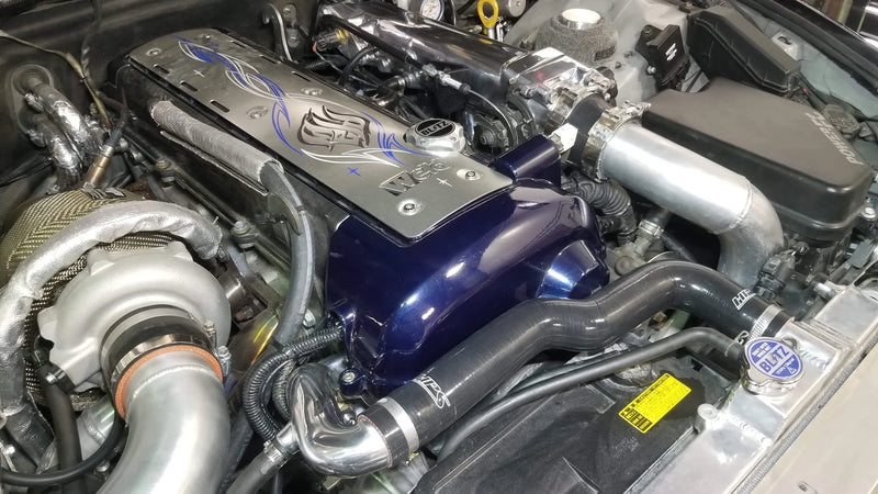 HPS Silicone Radiator and heater hoses 01-05 IS300 with 1JZ-GTE VVT-i from JZS170 Toyota Crown and IS300 OEM style radiator