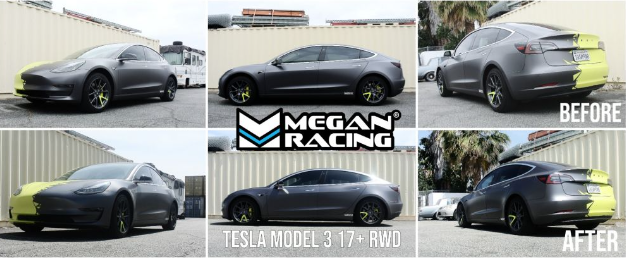 Megan Racing Lower Springs 17-23 Tesla Model 3