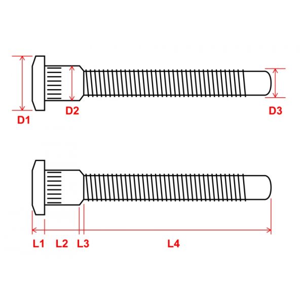 Megan Racing Extended Wheel Studs 88-00 Honda Civic/90-01 Integra (16pcs)